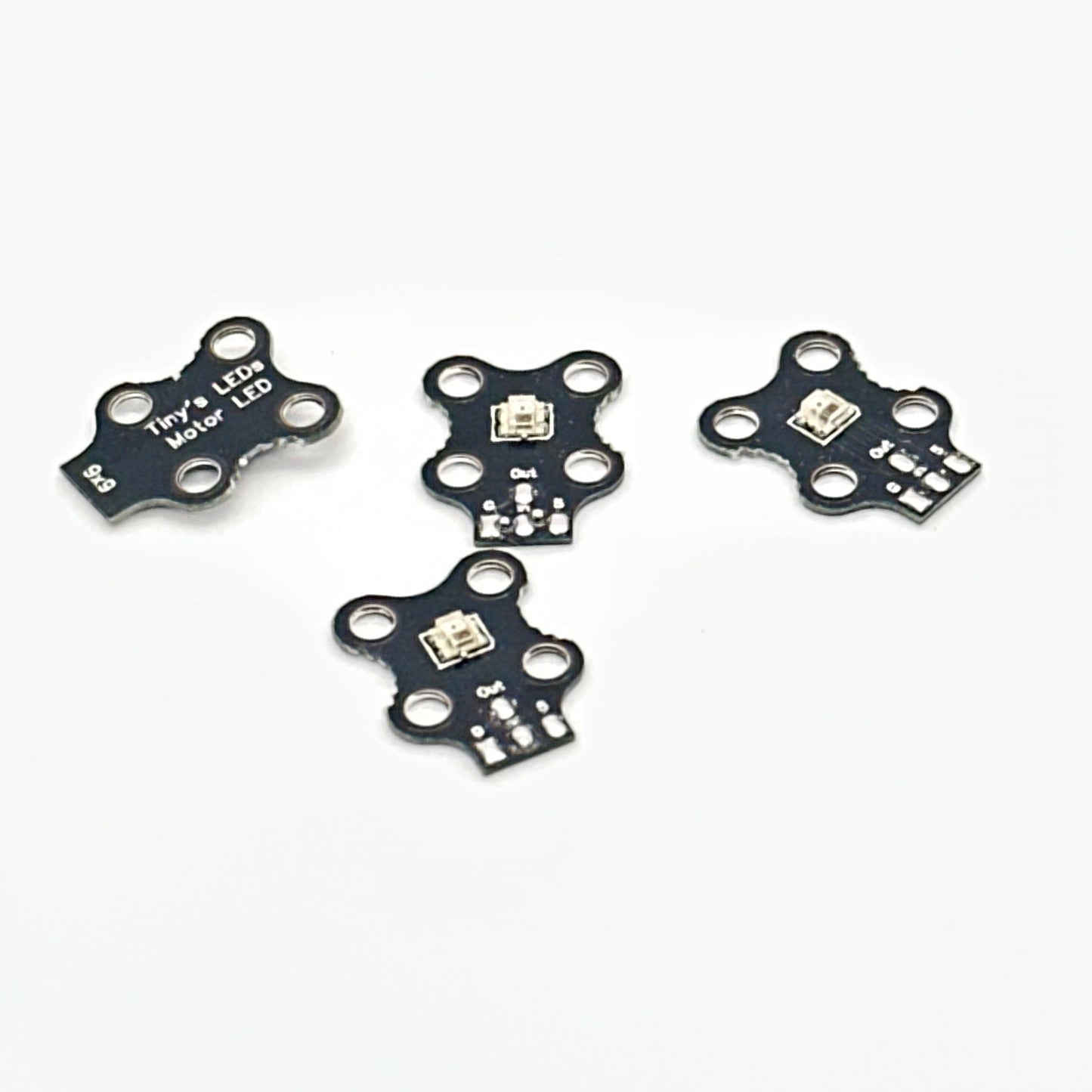 9 x 9mm Rainbow Motor LED (4-Pack)