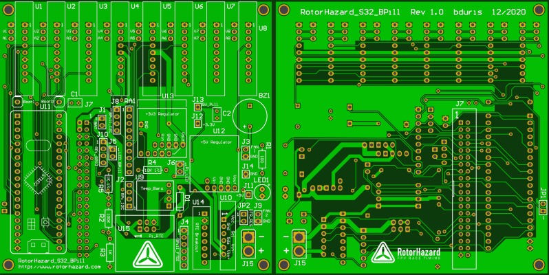 RotorHazard Race-Timer Hardware S32_BPill Main PCB
