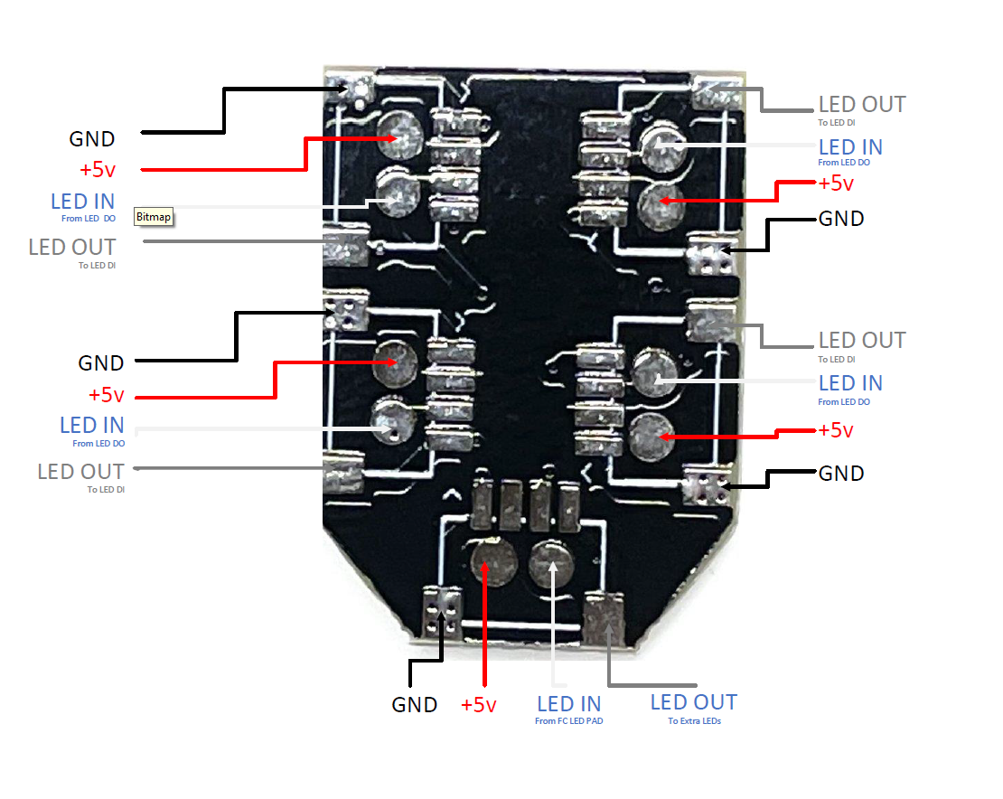 Infini Rainbow LED 20x20/30x30 PDB (4-wire)