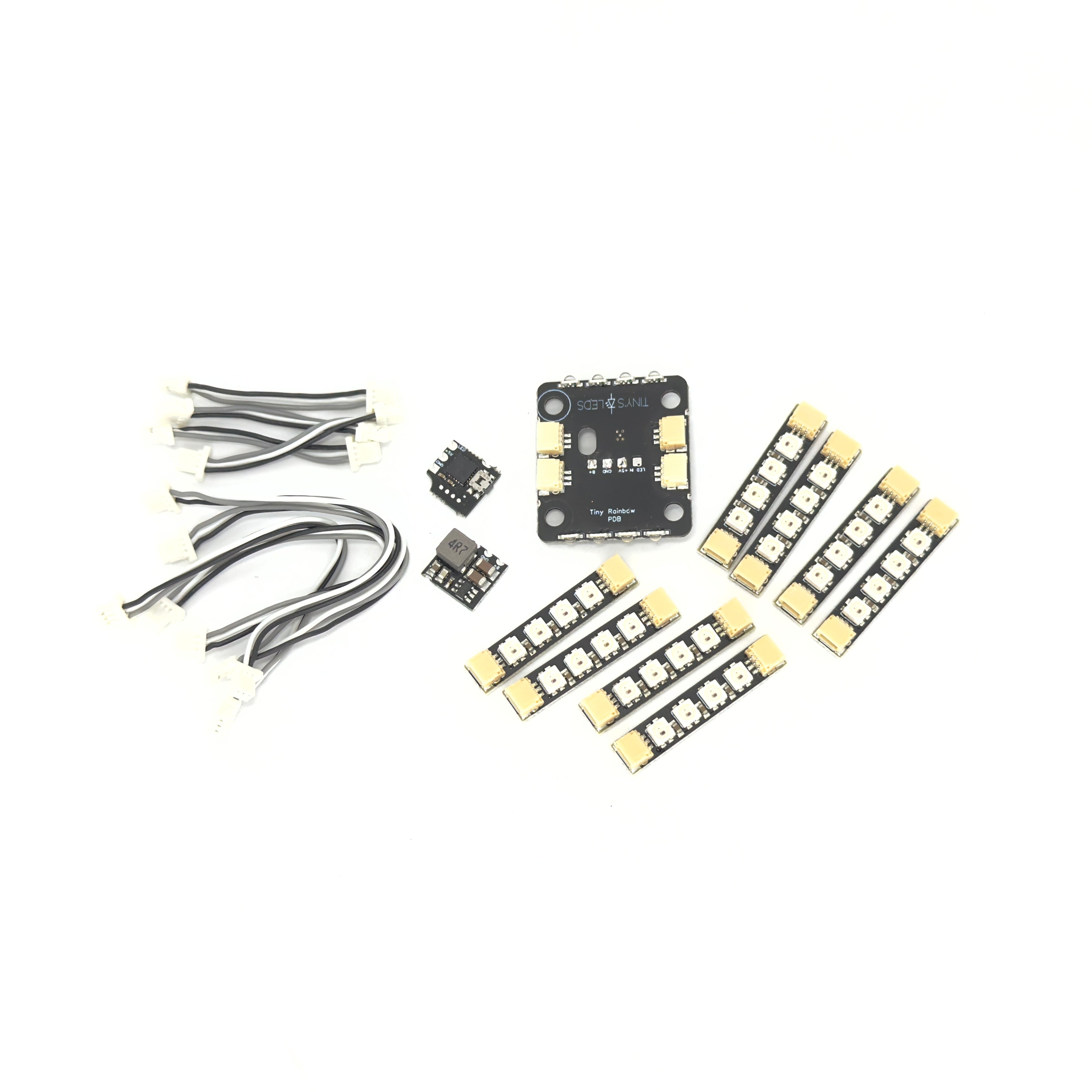 Tiny Rainbow v2 LED Quad Kit (40 LEDs & Cables) – Tiny's LEDs