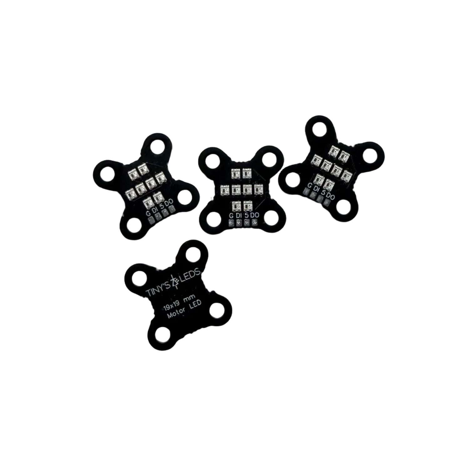 19 x 19mm Rainbow Motor LED  (4-Pack)