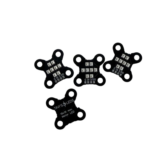 19 x 19mm Rainbow Motor LED  (4-Pack)