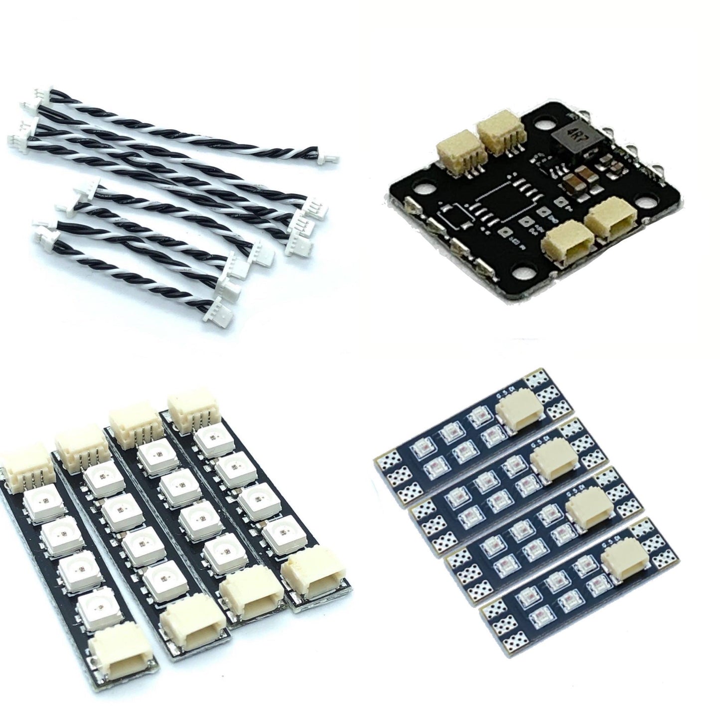 Tiny Rainbow LED RaceLitewire Mini Quad Kit (48 LEDs & Wires & Racewire Mini)