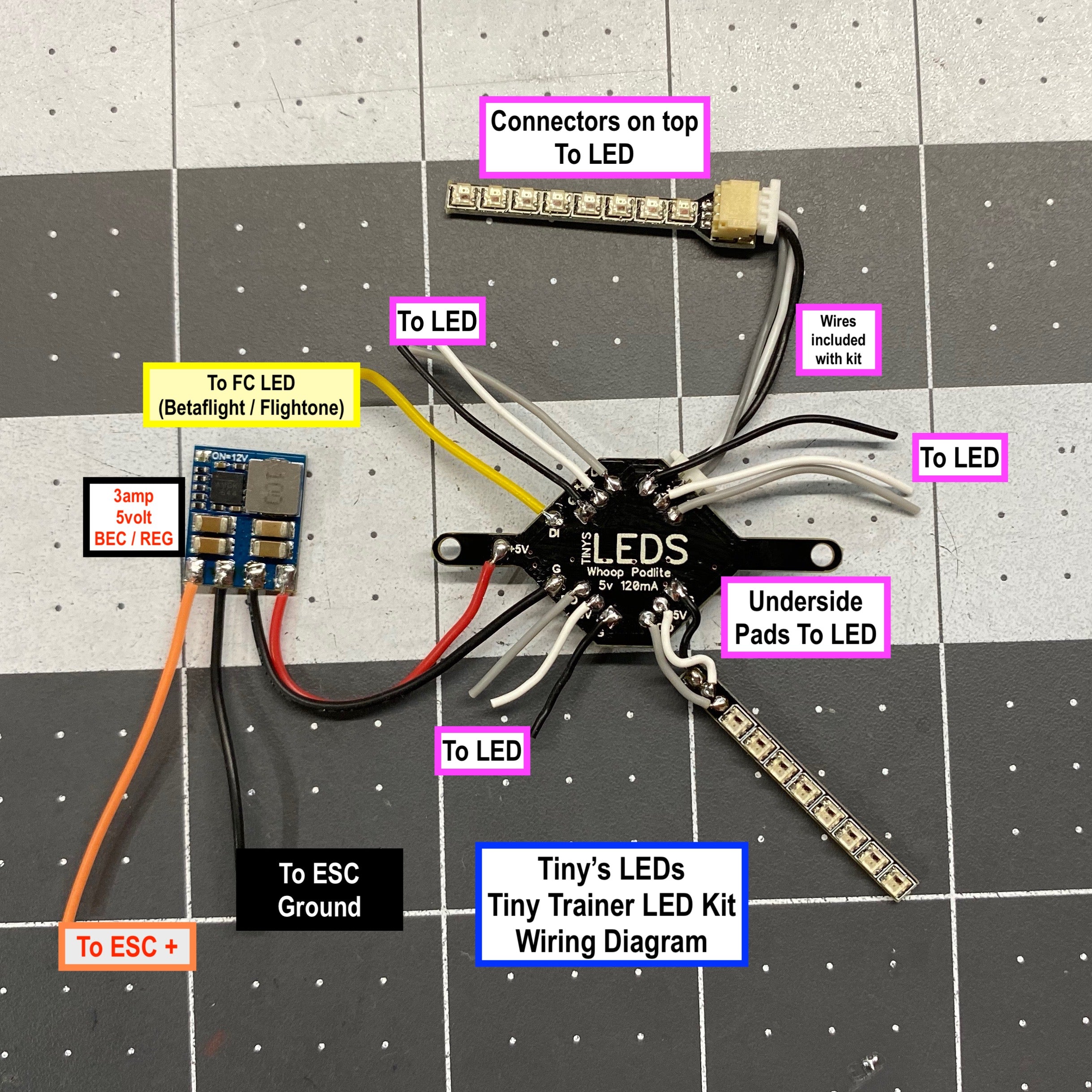 Trainer Led Modules Tiny Trainer V2 LED Kit – Tiny's LEDs